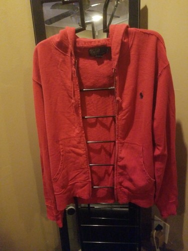 Polo para hombre Ralph Lauren con capucha M rojo - Imagen 3 de 3