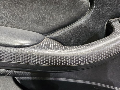 ✅ 01-06 OEM BMW E46 Convertible ZHP Door Card Panels Black Montana Leather SET * - Picture 2 of 23