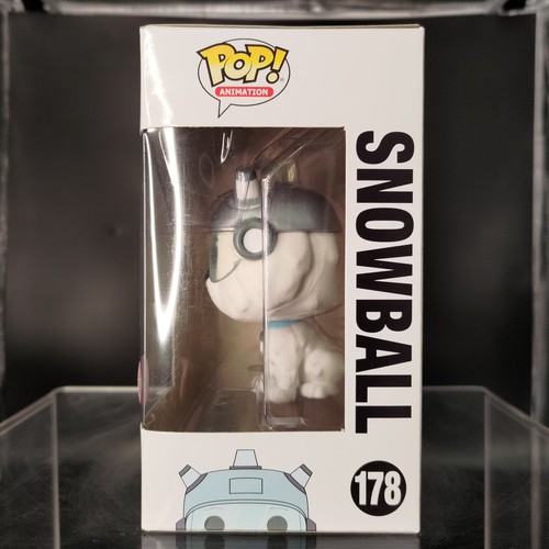 FUNKO POP! RARE Rick and Morty #178 Snowball Flocked LACC Stickerless [VAULTED] - Picture 3 of 7