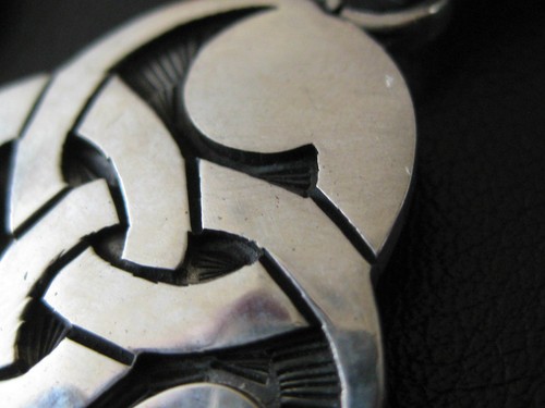 Sonnenrad 925'er Silber Ketten Anhänger Amulett Triskele / x024 - Bild 9 von 12