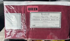 Hotel Collection Premium Quality Bedding. 6 Pc Embossed Luxurious Sheet Set. NEW