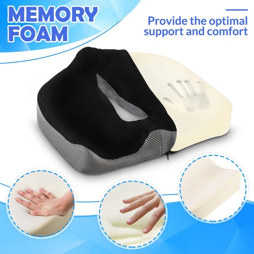 Sitzkissen Orthopädisch Memory-Schaum Sitzkissen Ergonomisches Steißbeinkissen. - Bild 2 von 20