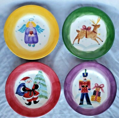 4 Salute: Holiday Collection Salad/Dessert Plates by Tabletops Unlimited-In Box