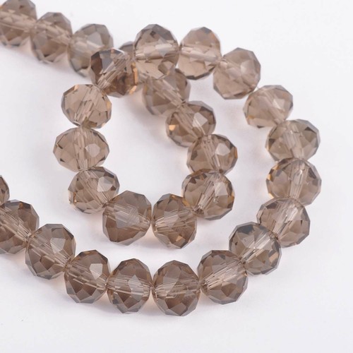 Lote de cuentas espaciadoras sueltas de vidrio facetado redonda de 3 mm 4 mm 6 mm 8 mm 10 mm 12 mm - Imagen 17 de 48