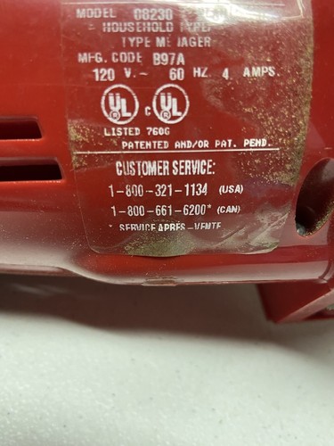 Dirt Devil Royal Ultra Hand Handheld Vacuum Red 08230 Tested Works No Hose - Picture 7 of 13