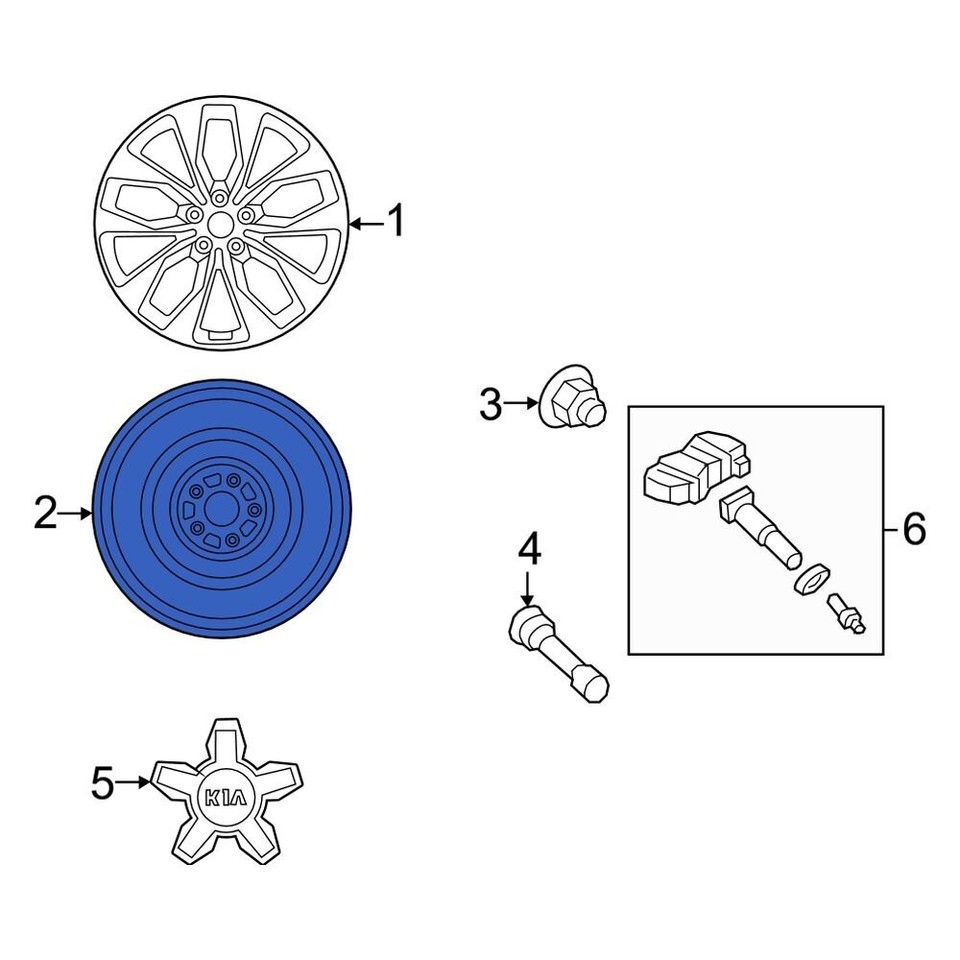 For Kia Sorento 20212022 Kia 52919R5100 Wheel eBay