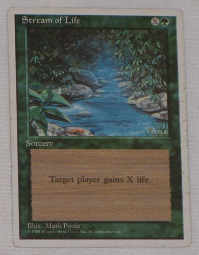Tarjeta coleccionable Magic The Gathering Stream of Life 4ª edición EX 1995 - Imagen 7 de 24