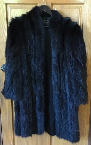 Vintage Nice “Fox Weis” Womens Fur Coat Chestnut Philadelphia USA Black Size ?