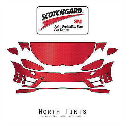 Ford Mustang 2015-2017 PreCut 3M Scotchgard Paint Protection Film Clear Bra PPF