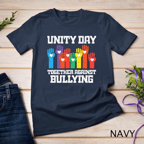 Together Against Bullying Orange Anti Bully Unity Day Kids Unisex T-shirt - Picture 8 of 15