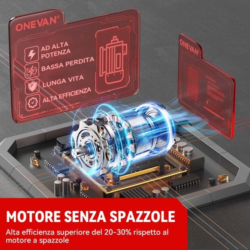 1800NM Chiave a Percussione a Batteria 20V Elettrica Senza Spazzole Smontagomme - Bild 10 von 15