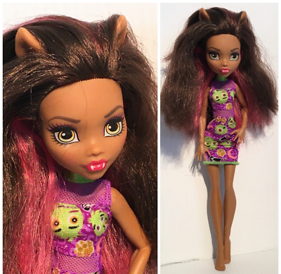 MONSTER HIGH CLAWDEEN WOLF DOLL 2016 DWR98 Original Emoji Dress 11