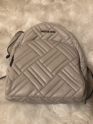 Michael Kors Abbey Medium Quilted Leather School Backpack 