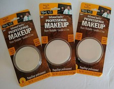 White Face Paint 3 Pks Rubies Reel F/X Hollywood Quality Professional Makeup
