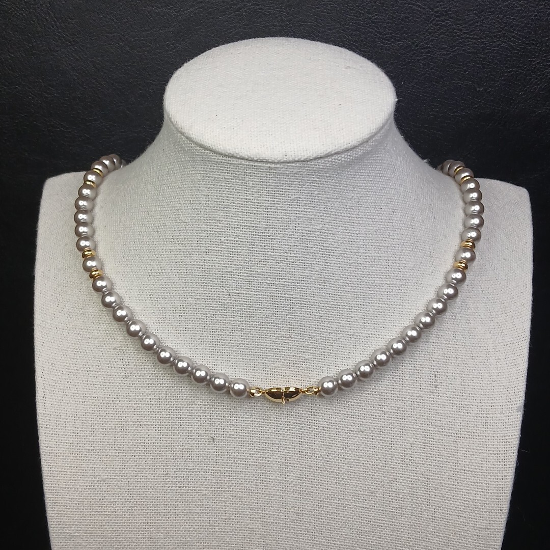 【VINTAGE HOLLYWOOD】Pearl Chain Necklace_VH2478NE002M Vintage Signed MONET Beige Faux Pearl Necklace. 13-808 | eBay
