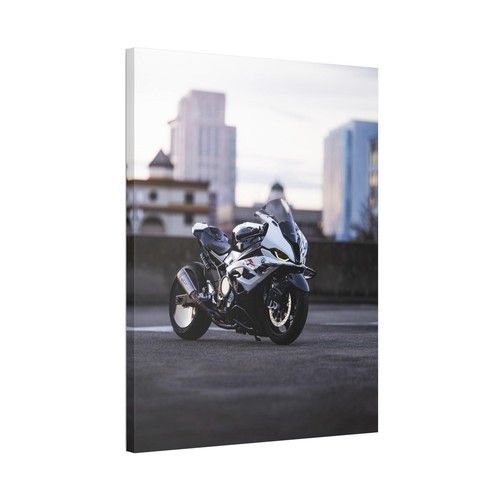 BMW Inspired S1000RR High Resolution Museum Quality Vertical Canvas Print #027 - Picture 4 of 10