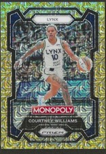 2024 PANINI WNBA MONOPOLY GOLD MILLIONAIRE SHIMMER COURTNEY WILLIAMS #d 333/500