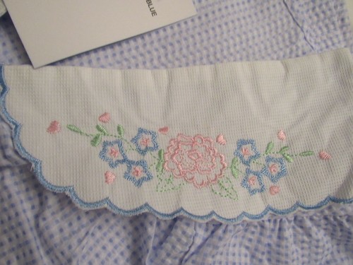 DreamCrest Size M Duster Cover Up Blue White Gingham Seersucker Lightweight NWT - Picture 11 of 12