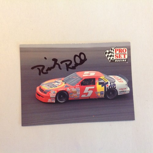 Vtg 1991 Pro Set Racing Signed Card Ricky Rudd Driver TIDE 5 NASCAR Autographed - Picture 1 of 8