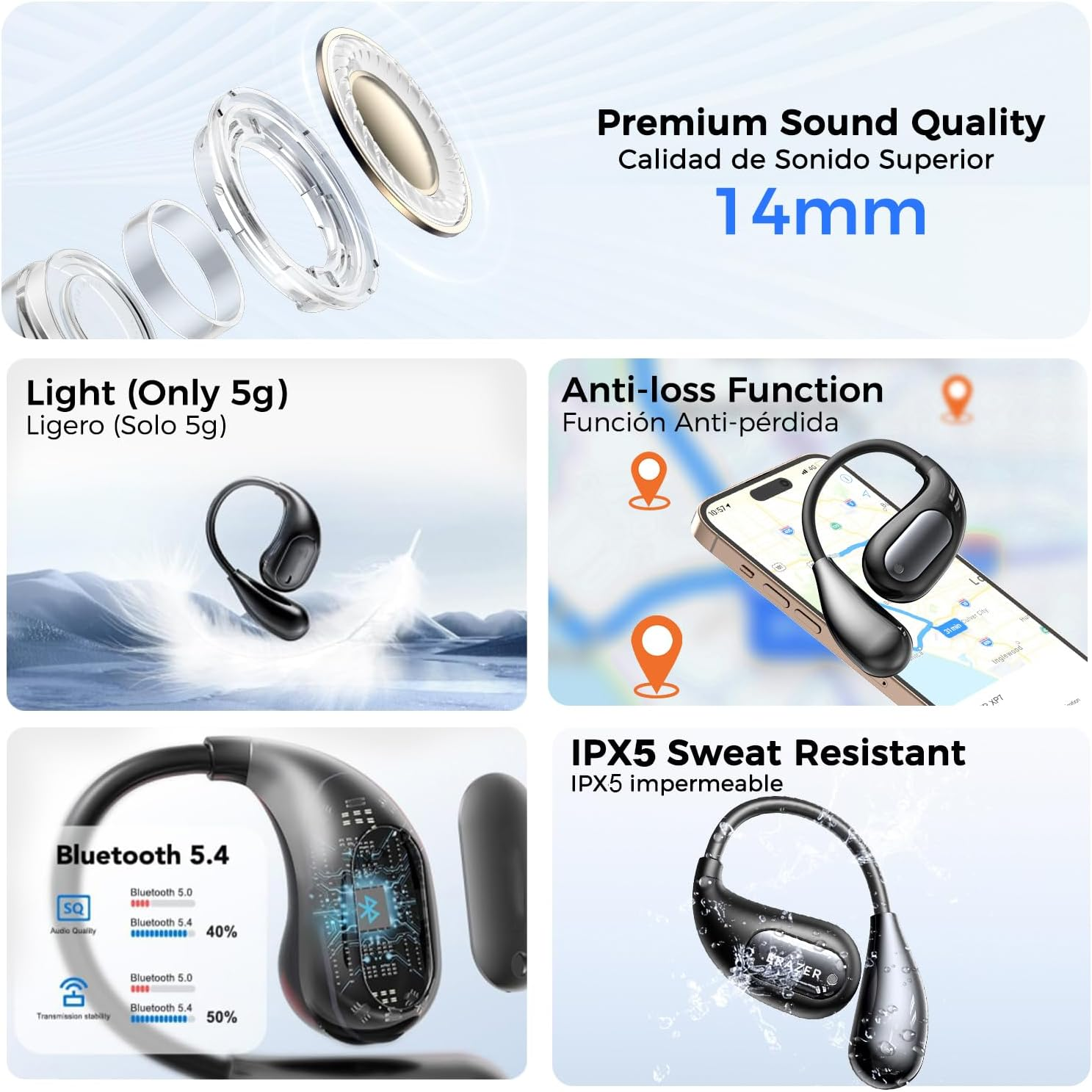 Auricolari in-ear per traduttore GW12 con scatola di ricarica|Dongguan