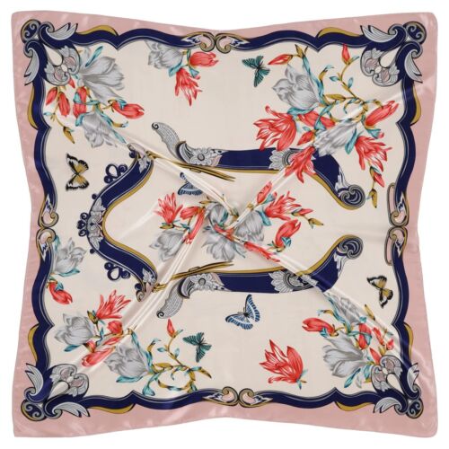 35'' Satin Large Square Head Scarf Silk Feeling Neck Scarves Hair Sleeping Wr... - Picture 3 of 5