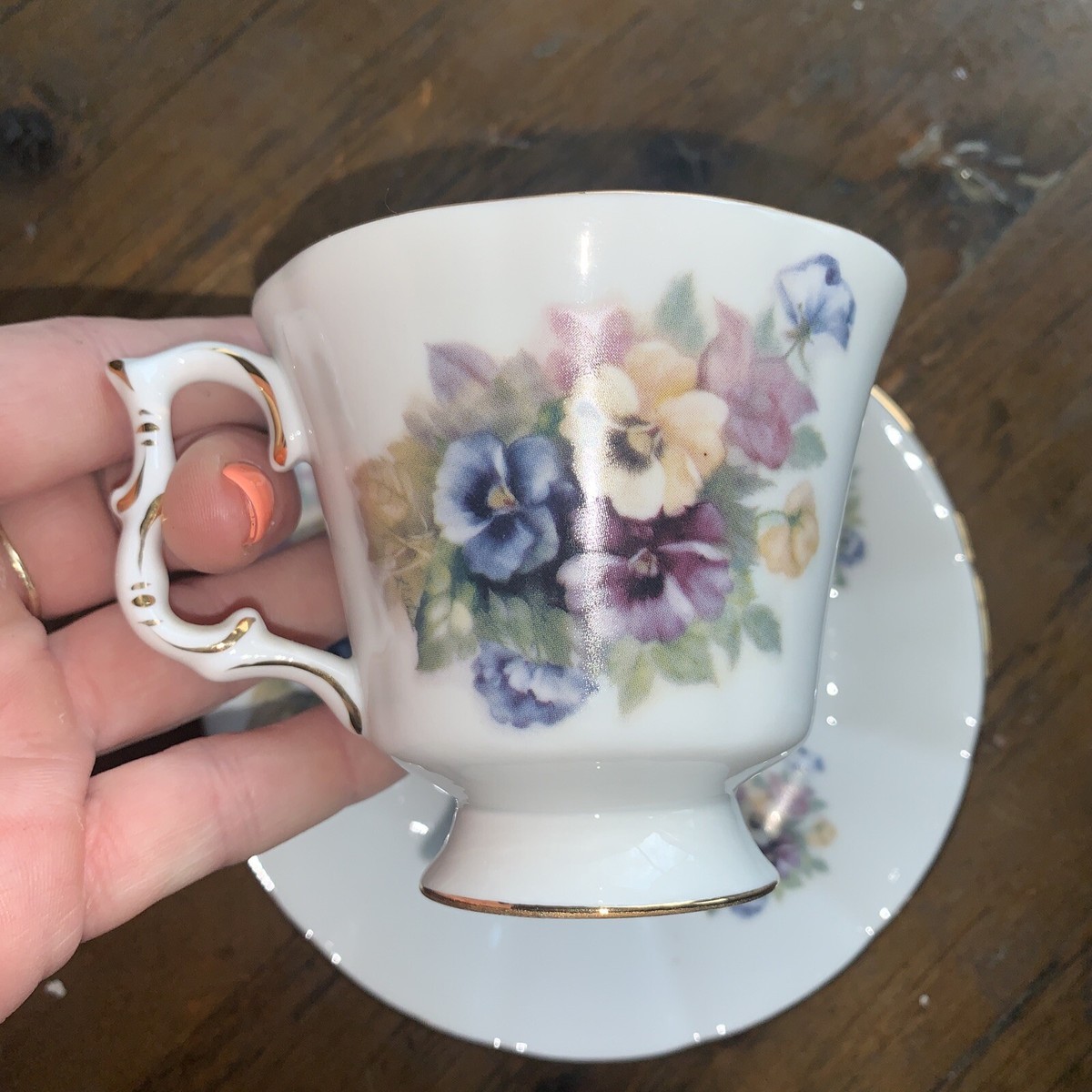 Fielder Keepsakes Fine Porcelain Saucer & Tea Coffee Cup