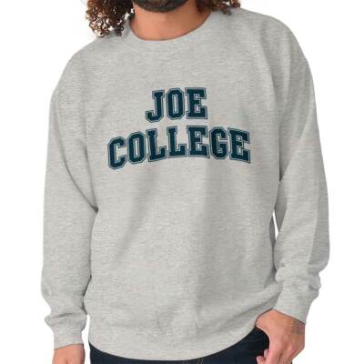sweatshirt that says college