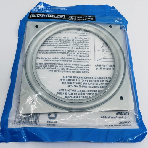 Everbit 6" QUADRATISCH LAZY-SUSAN PLATTENSPIELER KUGELLAGER PLATTENSATZ 400 LB LADUNG NEU OHNE ETIKETT - Bild 5 von 5