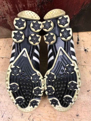 ADIDAS TOUR 360 ThinTech FitFoam Clima Proof GOLF SHOES Black Size 9 cleats - Picture 9 of 11
