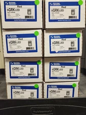 System Sensor #SGRKLED, Compact Strobe, Weatherproof , 12/24 Volt, Wall Mt, Red.