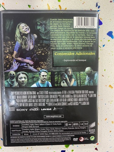 EL BOSQUE DE LOS SUICIDIOS DVD NATALIE DORMER TAYLOR KINNEY - ESPAÑOL INGLES ITA - Imagen 3 de 3