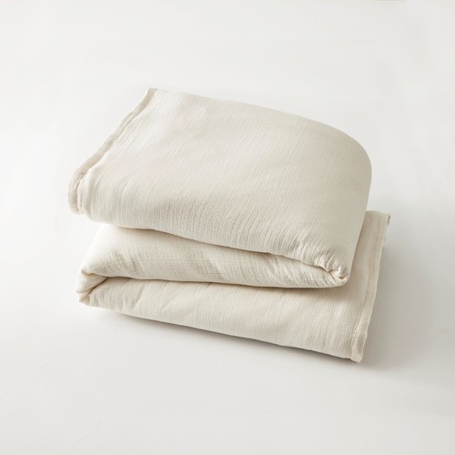 3-Piece Cream Gauze Comforter Set, Adult Full/Queen - Picture 4 of 7