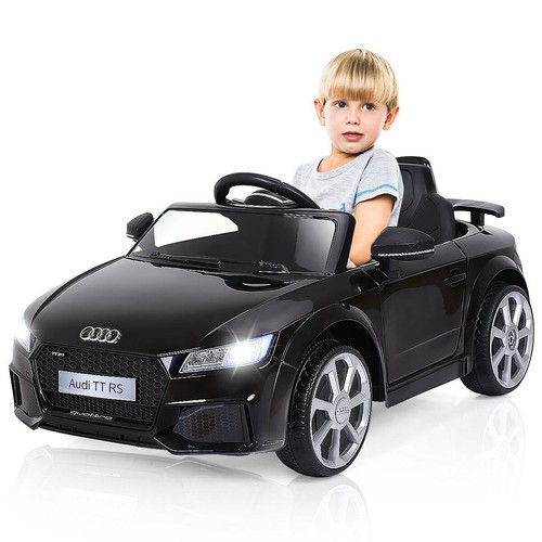 HoneyJoy 12V Audi TT RS Electric Kids Ride On Car Licensed R/C Remote MP3 Black - Picture 9 of 12