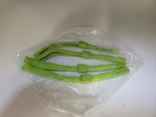 FOUR (4) NEW Green Authentic Original OEM Nintendo Wii Remote Wrist Straps