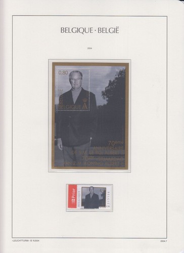 Belgien 2004, fast kompletter postfrischer Jahrgang auf Leuchtturm Vordrucken - Photo 8 sur 11