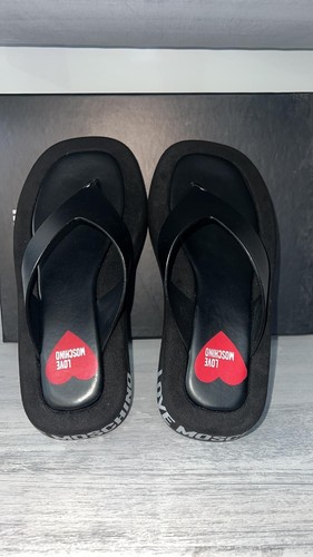 LOVE MOSCHINO INFRADITO Nero Donna Woman Size Eu 35 MSD1 - Imagen 4 de 6
