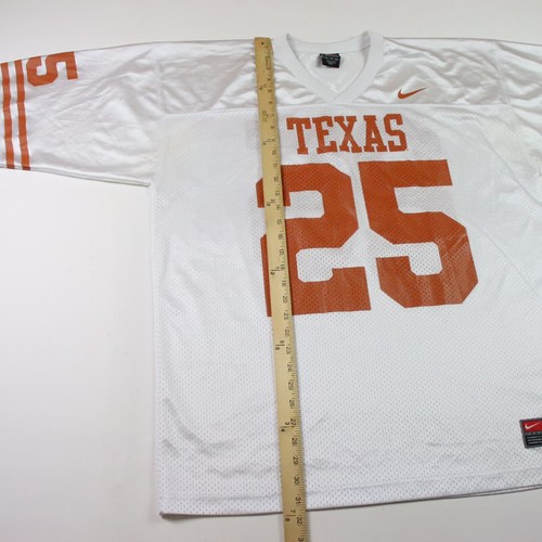Camiseta de fútbol vintage Nike Team Texas Longhorns #25 talla XL blanca - Imagen 6 de 10