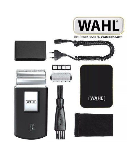 Wahl Pocket Travel Shaver Cordless Compact with Flexible Foil Black 3615-0403