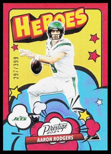 2024 Panini Prestige - Heroes Xtra Points Red/399 #7 Aaron Rodgers - Picture 1 of 2