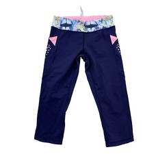 Ivivva Girls Leggings Size 14 By Lululemon Capri 18" Inseam Activewear 43-30