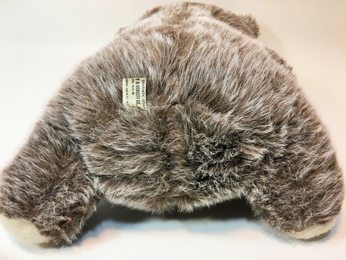 RARE Vintage Commonwealth Teddy Bear Plush Gray White Stuffed Animal 14" HTF - Picture 7 of 11