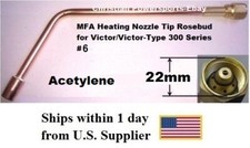 MFA Heating Nozzle Tip Rosebud for Victor/Victor-Type 300 Series #6  (1187-6)