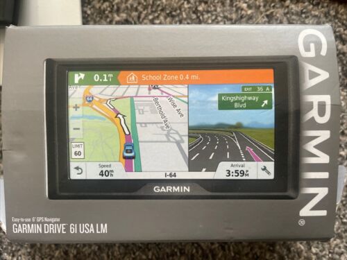 Garmin Drive 61 USA LM 6" GPS Navigator Touchscreen - Tested w/ Charger Bundle - Picture 2 of 3