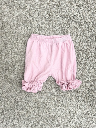 🩷 GIRL'S PINK COTTON RUFFLED BLOOMERS SIZE LARGE K227 - Picture 8 of 14