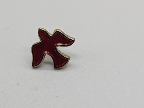 Roter Vogel Anstecknadel Metallic und Rot - Bild 5 von 5