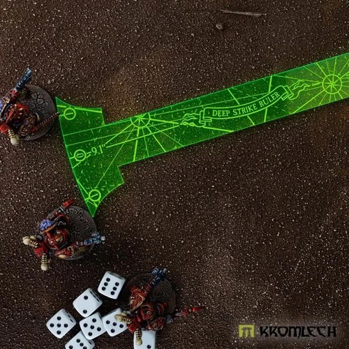 PLANTILLA REGLA GOLPE PROFUNDO KROMLECH 9" - PERÍMETRO PEQUEÑO - VERDE - Imagen 2 de 2