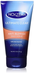Noxzema Clean Blemish Control Daily Scrub, 5 Oz, 3 Pack Hawaiian Tropic Sunblock Oil Free Faces SPF 30 4 fl oz (118 ml)