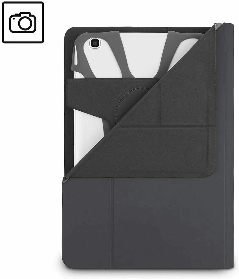 Targus Fit-N-Grip 7" 8" Inch Protective Rotating Universal Tablet Case Grey - Image 3 of 4