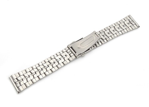 22mm Watch Bracelet Stainless Steel Link Bracelet Fine Men's Bracelet - Picture 2 of 3