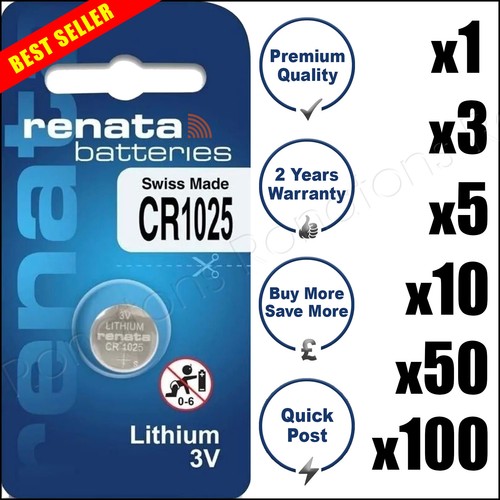 Renata Lithium Battery Cell 3V CR2032 1025 1220 1616 1632 2016 2025 2320 2450N - Picture 9 of 38